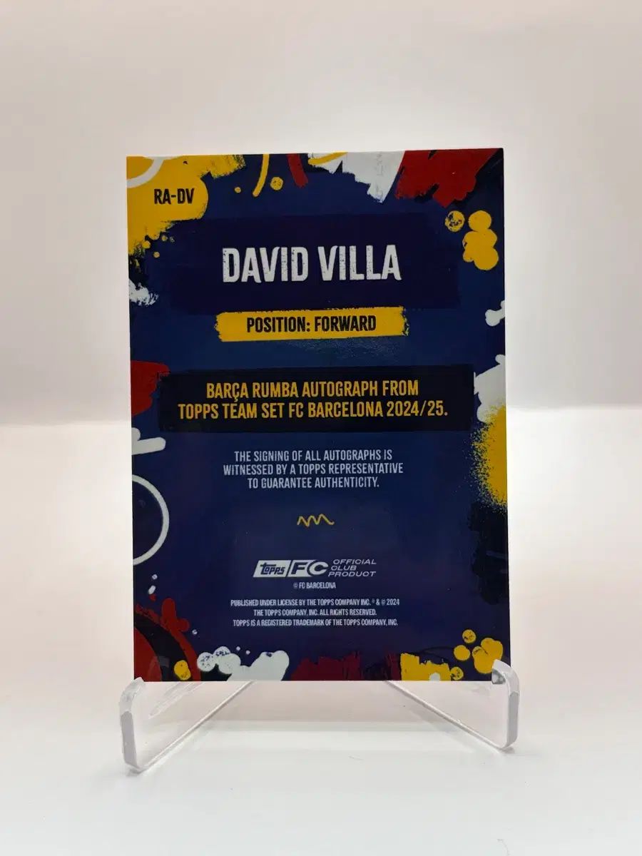 トップス 荼毘 ダビド・ビジャ バルセロナ サッカー選手 サイン入り