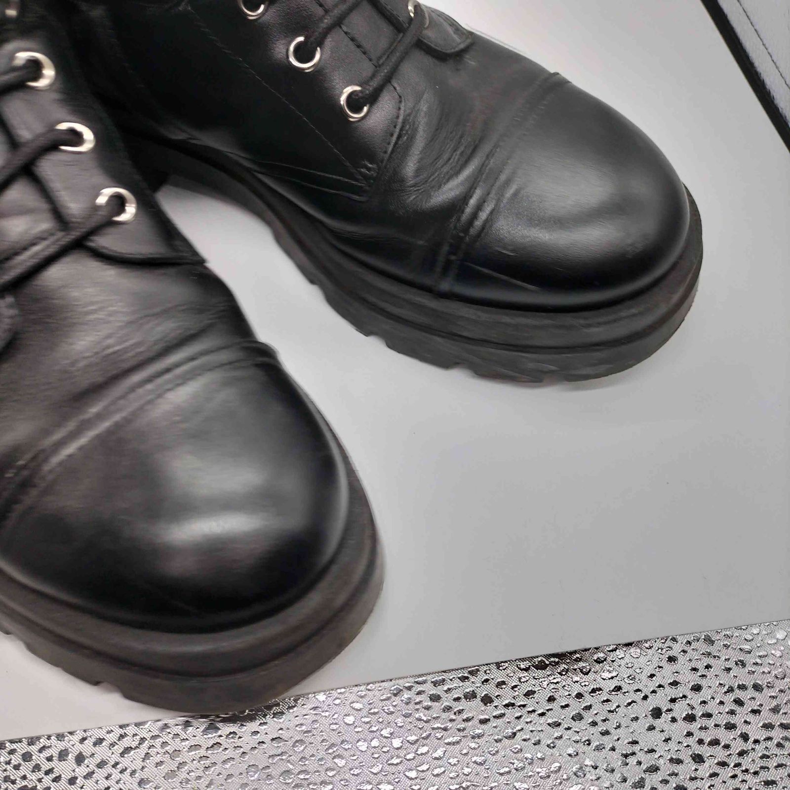 お値下げ！ジュゼッペザノッティのコンバットレザーブーツ黒！ジュリエット36 お値下げ！ジュゼッペザノッティのコンバットレザーブーツ黒