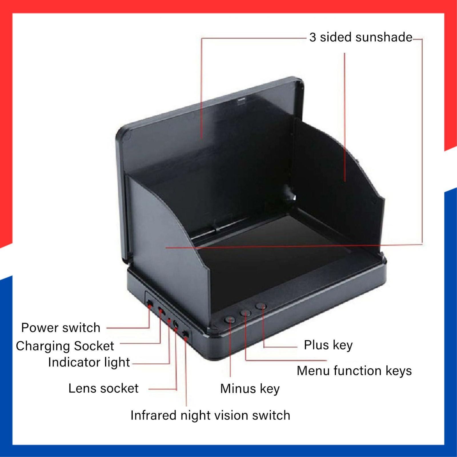 水中釣りドローン 可視大画面ビデオ魚群探知機