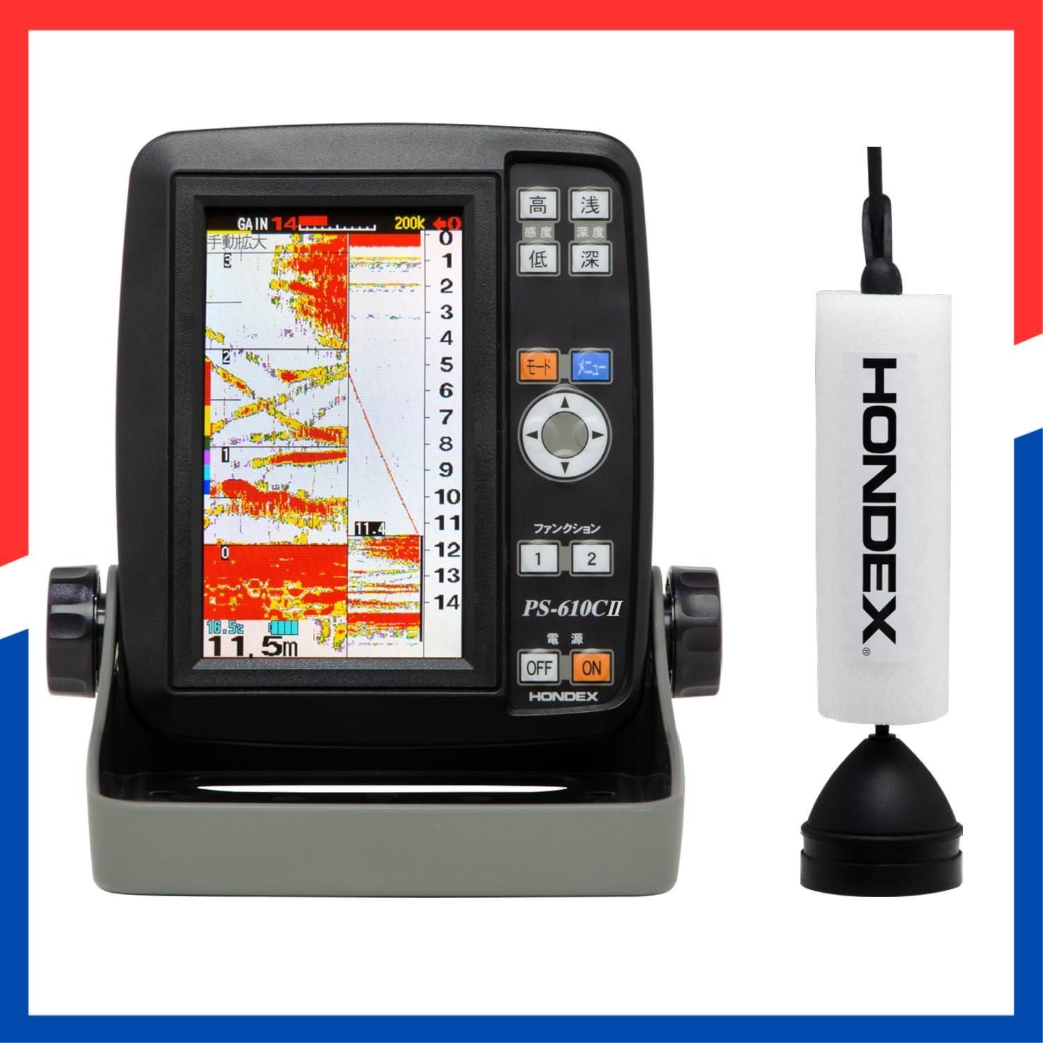 ホンデックス HONDEX 魚群探知機 PS 610 C 2 ワカサギパック