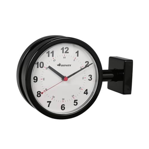 ダルトン Dulton ダブルフェイスクロック ブラック 小ぶりな壁掛け両面時計 高さ205 mm 幅285 奥行90 S 624-659 BKmm