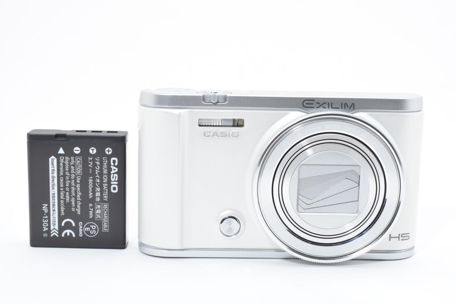 ☆美品☆ CASIO カシオ HIGH SPEED EXILIM EX-ZR3200 HS WE コンパクト