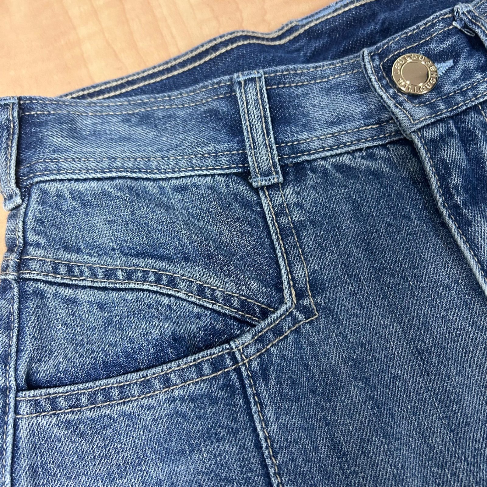 パールデニムバギーパンツ size