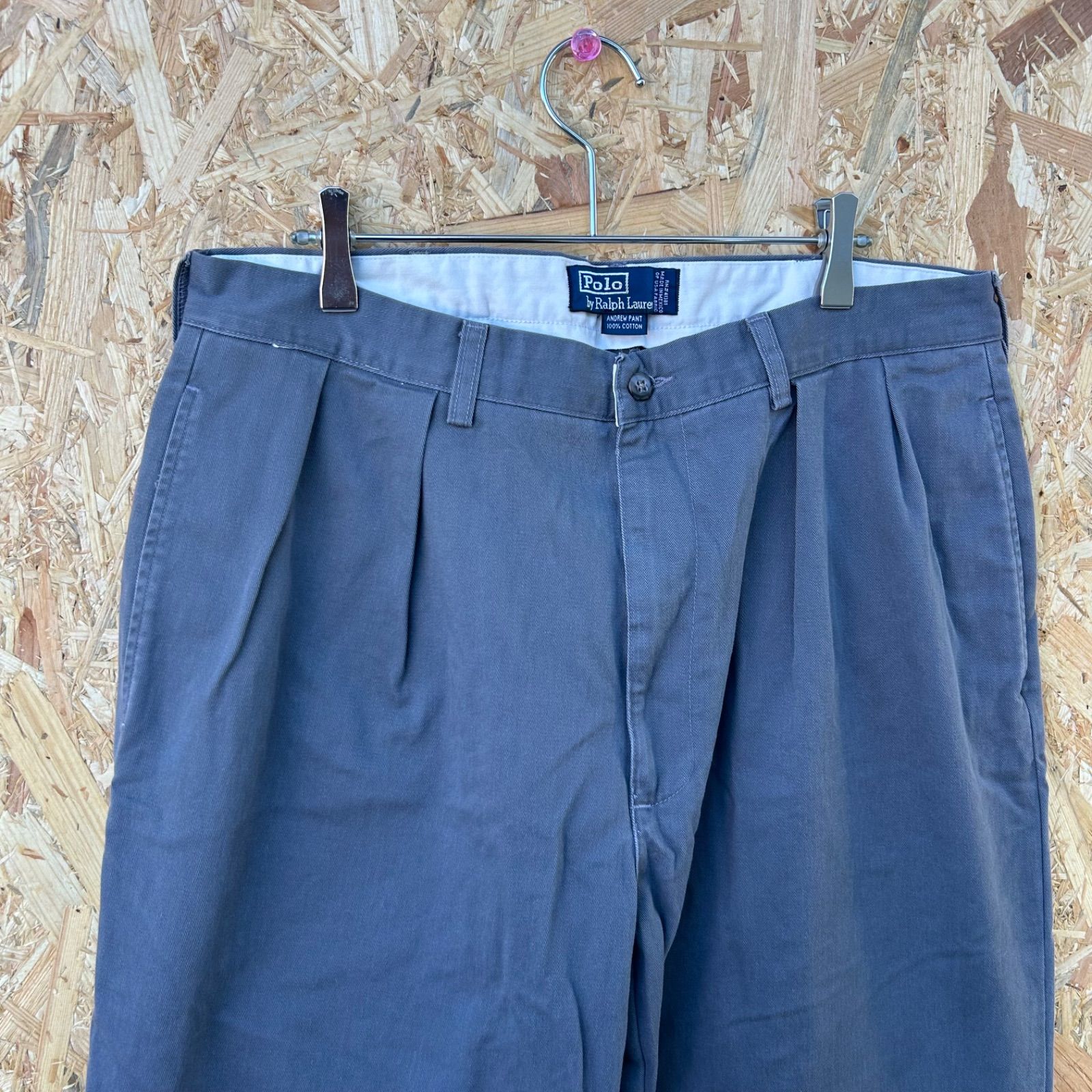 USA製】ポロチノ アンドリューパンツ ラルフローレン ネイビー 36×30
