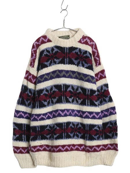 お得なクーポン配布中!】 80s 90s エクアドル製 RAY WEAR ウール 