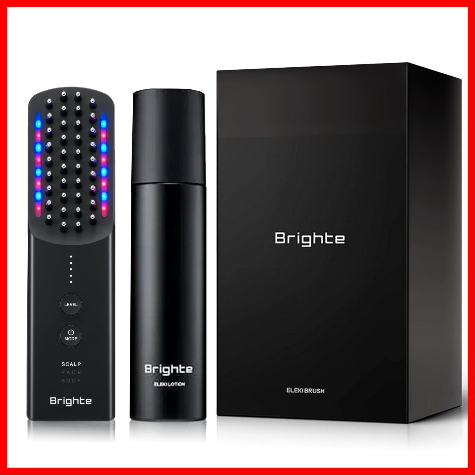 在庫処分 EMS 美顔器 RF セット 化粧水 LED搭載 エレキブラシ BRUSH リフトアップ ELEKI ブライト スキンケア アンバサダー Brighte 佐々木希