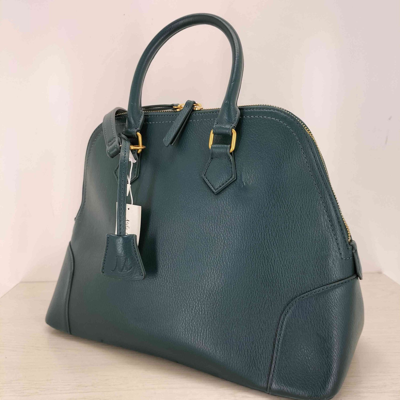 ミラオーウェン Mila Owen ステッチデザインミドルボストンバッグ