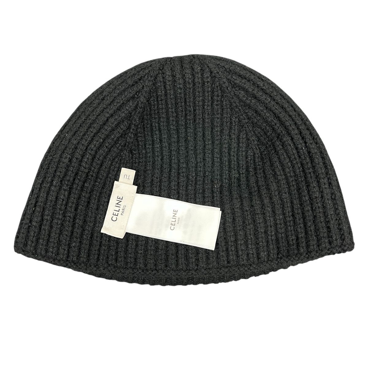 CELINE 極美品 セリーヌ トリオンフ カシミヤ ビーニー 2AA32384D