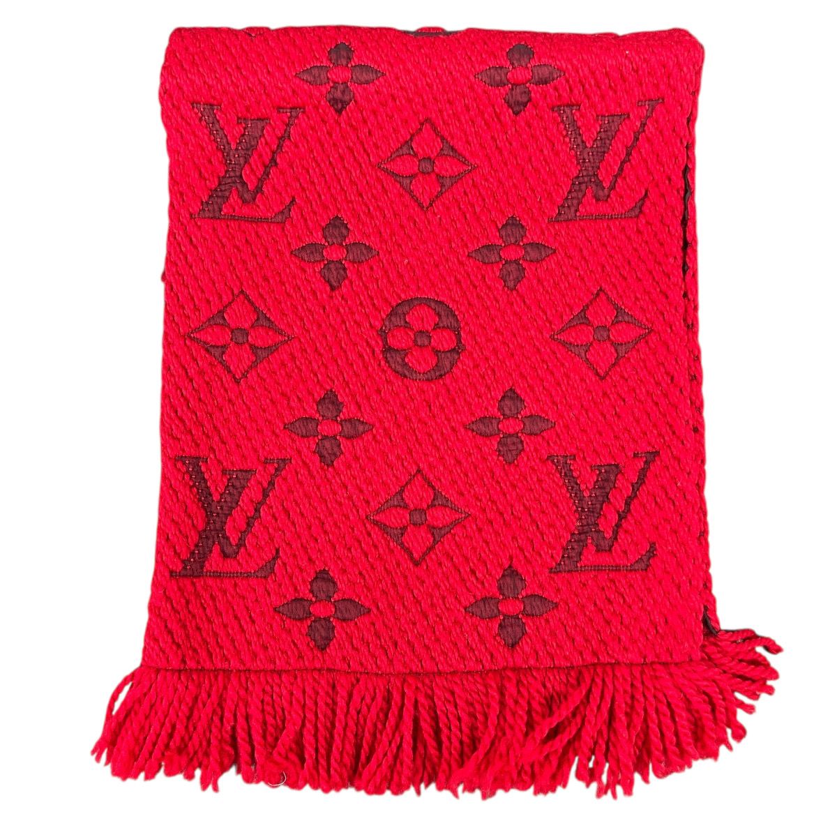 LOUIS VUITTON 極美品 ルイヴィトン エシャルプ ロゴマニア マフラー