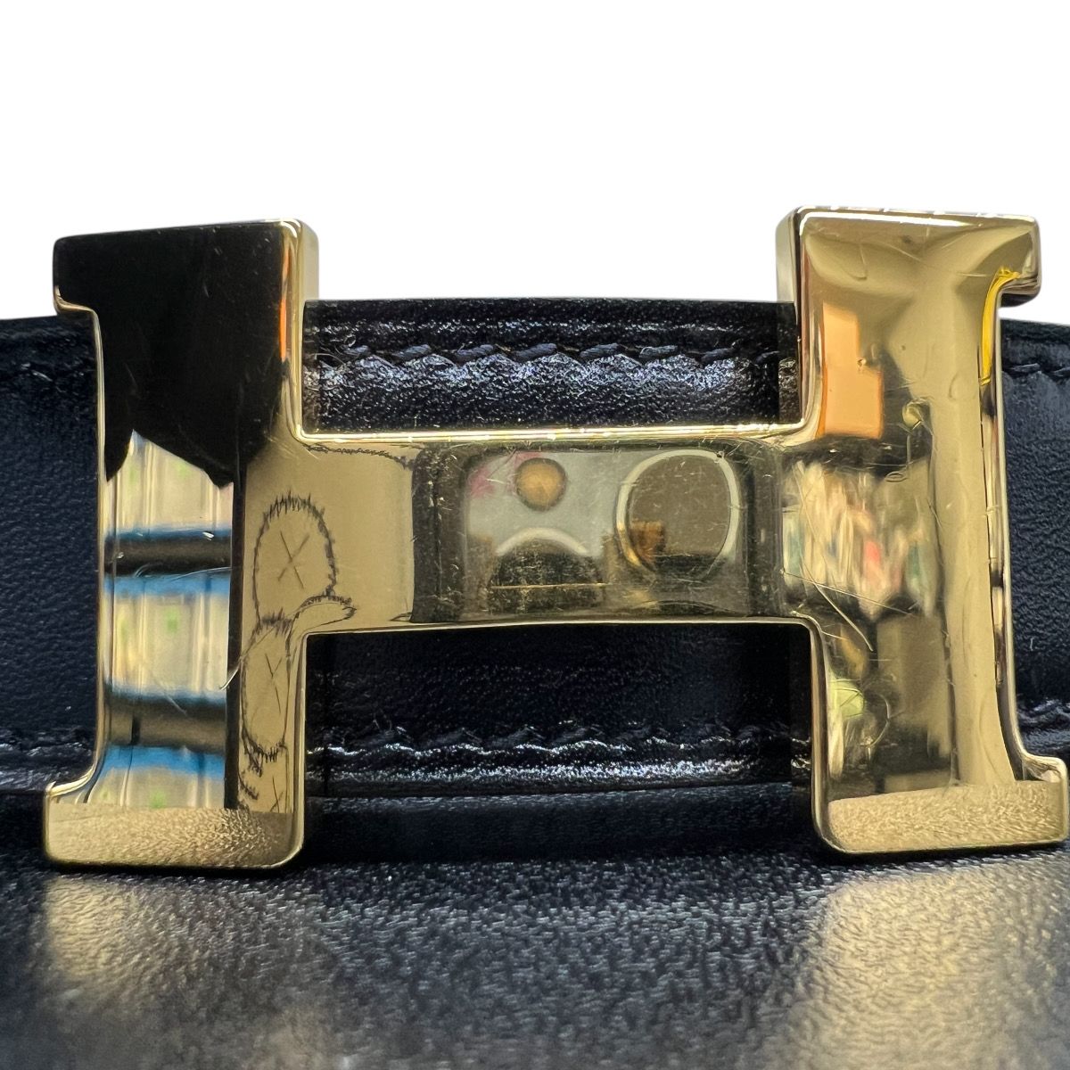 HERMES 極美品 エルメス Hベルト コンスタンス リバーシブル ベルト