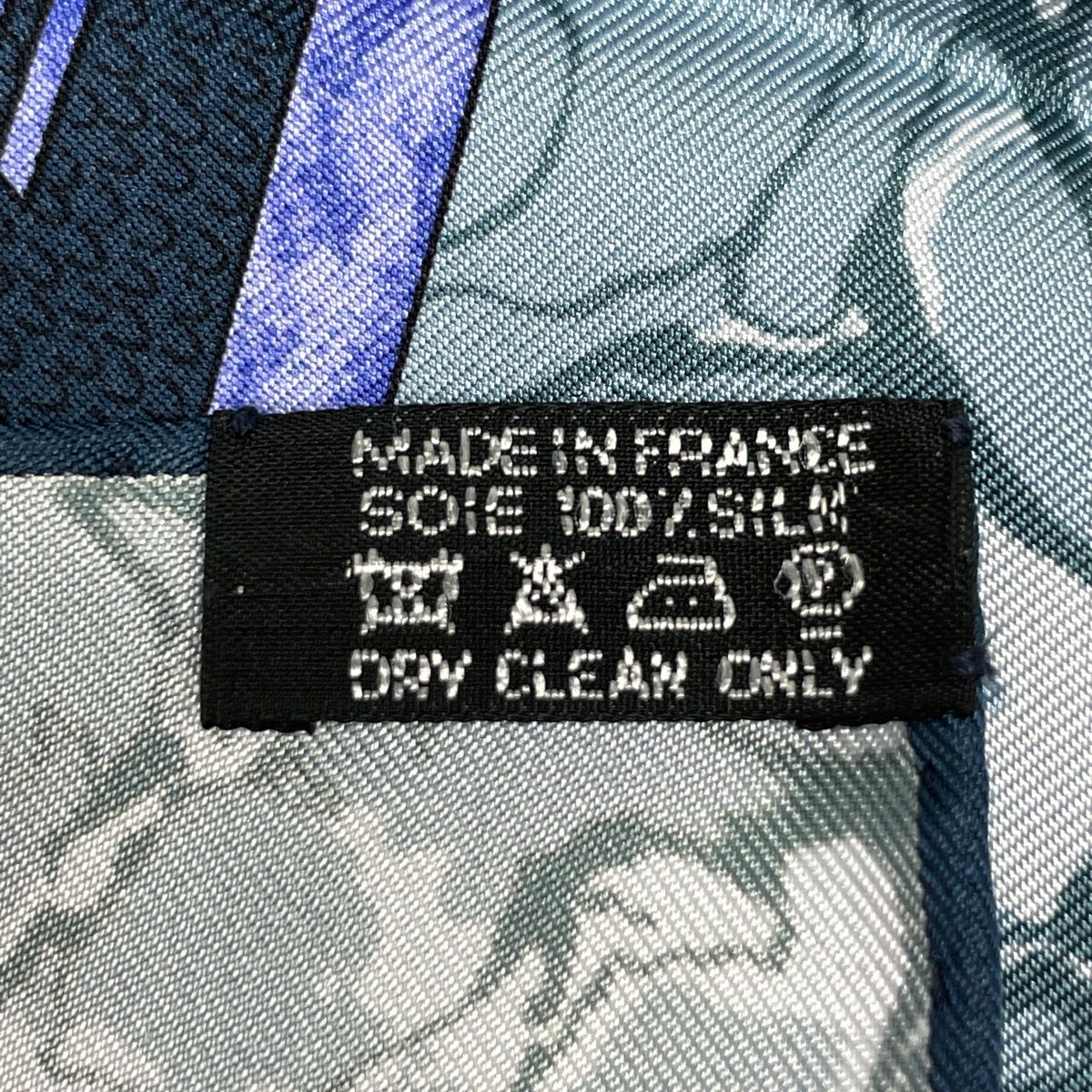 エルメス HERMES カレ 90 GLORIA SOLI 栄光の日 スカーフ シルク ブルー マルチカラー レディース