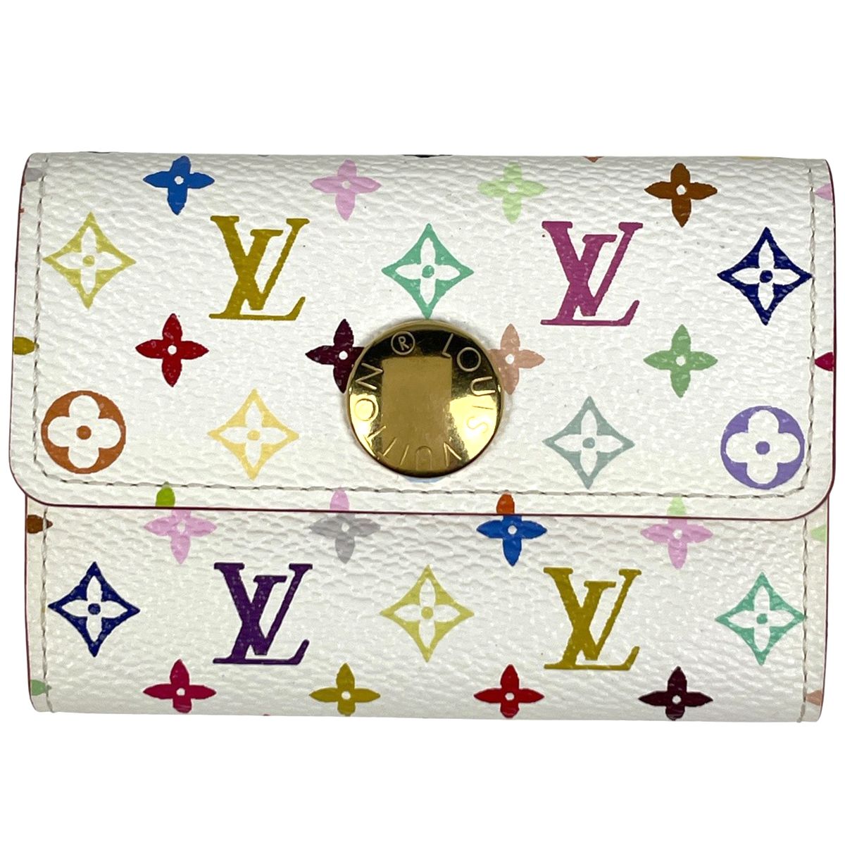 ルイ ヴィトン Louis Vuitton ポルトモネ コージー 小銭入れ カード入れ コインケース モノグラムマルチカラー ブロン ホワイト M 60006 レディース