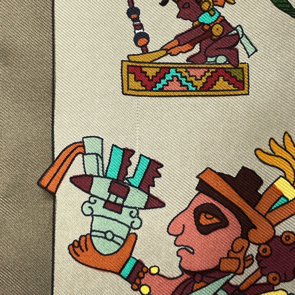 新品 エルメス スカーフ カレ90 希少 カーミット・オリバー作品 新品