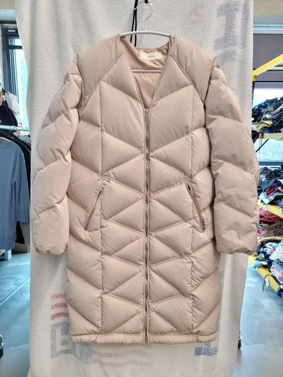 SYSTEM キルティング ダウンジャケット ロング丈 レディース 82-94-160 新 商品級