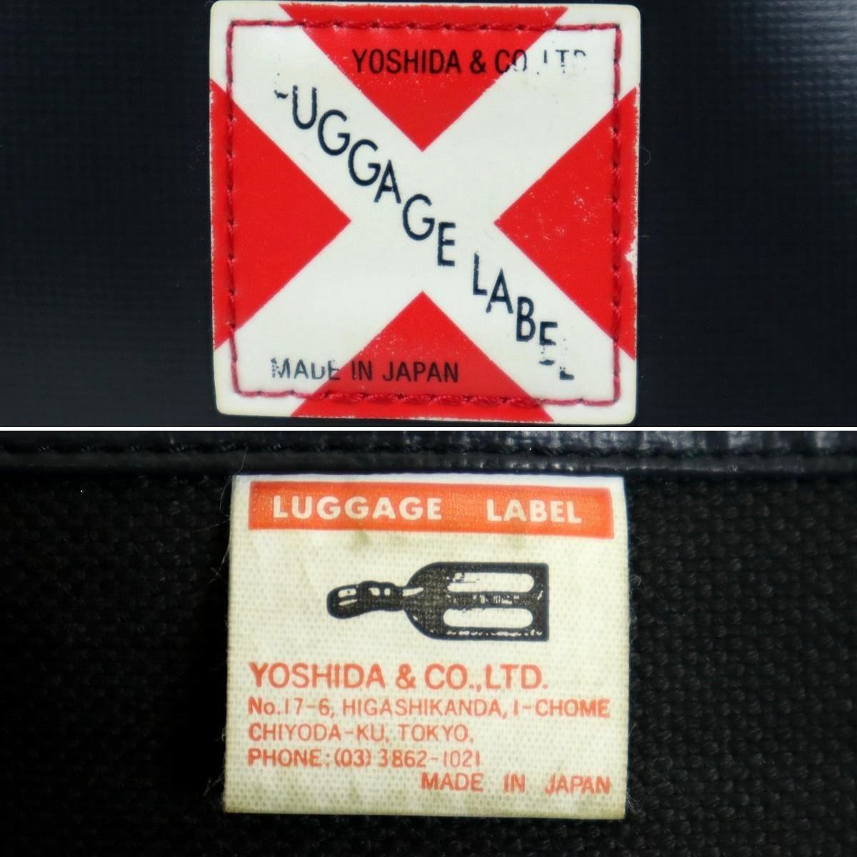 LUGGAGE LABEL ラゲッジレーベルライナー　ショルダーバッグ 赤　吉田 S3616】【美品】LUGGAGE LABEL ラゲッジレーベル 吉田カバン NEW LINER