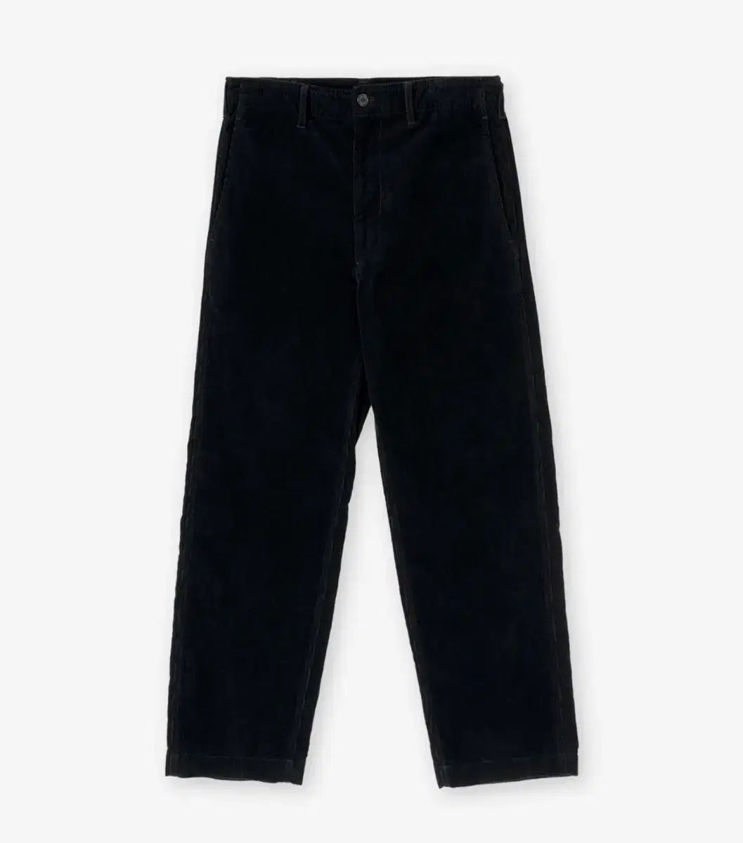 3 ブラウンヤード ウォッシュド コーデュロイ パンツ ブラック
