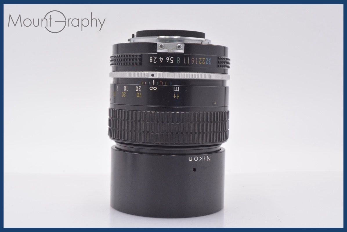 ニコン Nikon NIKKOR 135 mm F 2.8 非Ai 前後キャップ-レンズフィルター付 同梱無料 am 2771