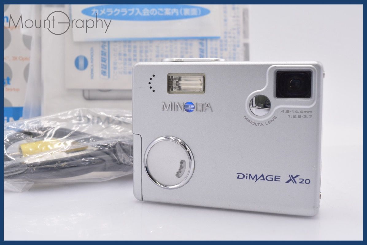 ☆ジャンク特価☆ ミノルタ MINOLTA DiMAGE X20 単三電池仕様 元箱