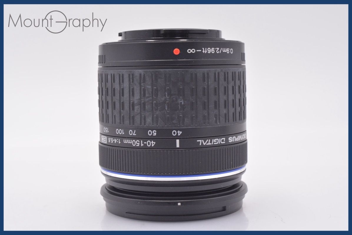 上 オリンパス OLYMPUS ZUIKO DIGITAL 40-150 mm F 4-5.6 ED 前後キャップ-レンズフィルター付 同梱無料 am 2824