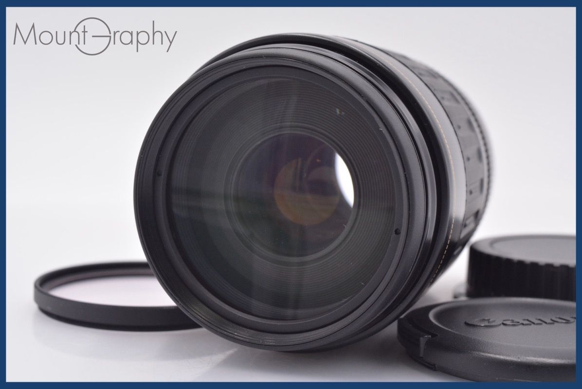 上 キヤノン Canon EF 100-300 mm F 4.5-5.6 USM 前後キャップ-レンズフィルター付 同梱無料 am 2826