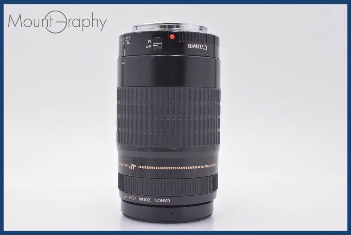キヤノン Canon EF 75-300 mm F 4-5.6 USM 前後キャップ-レンズフィルター付 同梱無料 am 2827