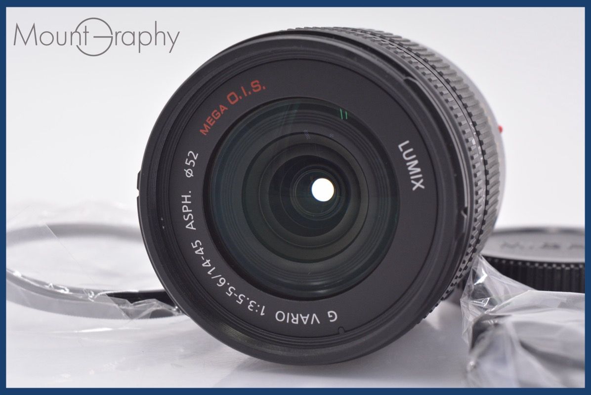 上 パナソニック Panasonic LUMIX G VARIO 14-45 mm F 3.5-5.6 ASPH MEGA O.I.S. 前後キャップ他 フォーサーズ用 am 2855