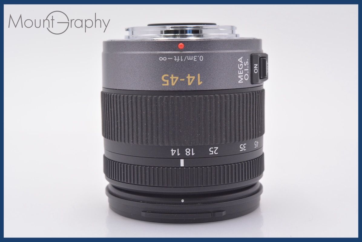 上 パナソニック Panasonic LUMIX G VARIO 14-45 mm F 3.5-5.6 ASPH MEGA O.I.S. 前後キャップ他 フォーサーズ用 am 2855