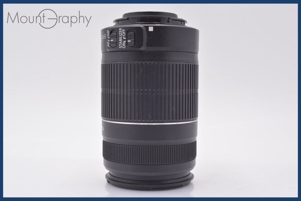 キヤノン Canon EF-S 55-250 mm F 4-5.6 IS II 前後キャップ-レンズフィルター付 同梱無料 am 2864