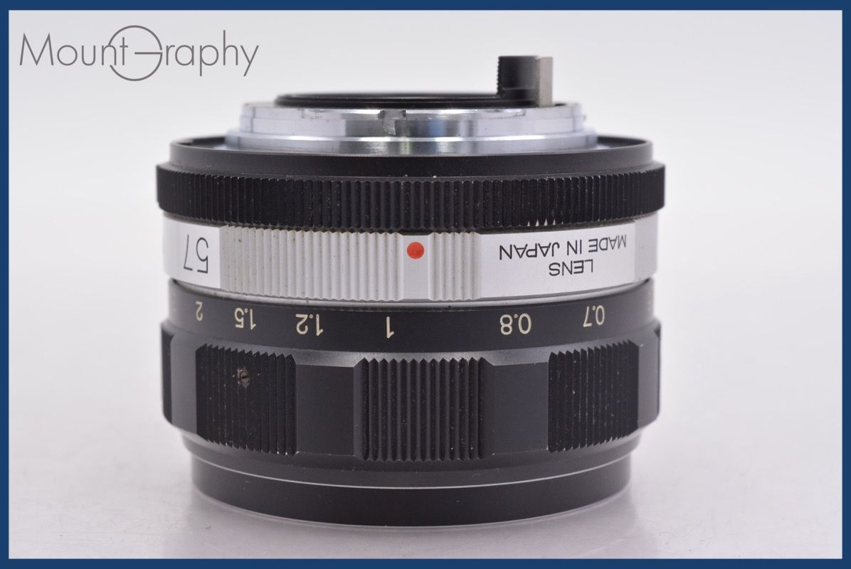 コニカ Konica HEXANON 57 mm F 1.4 前キャップ-レンズフィルター付 同梱無料 mj 7805