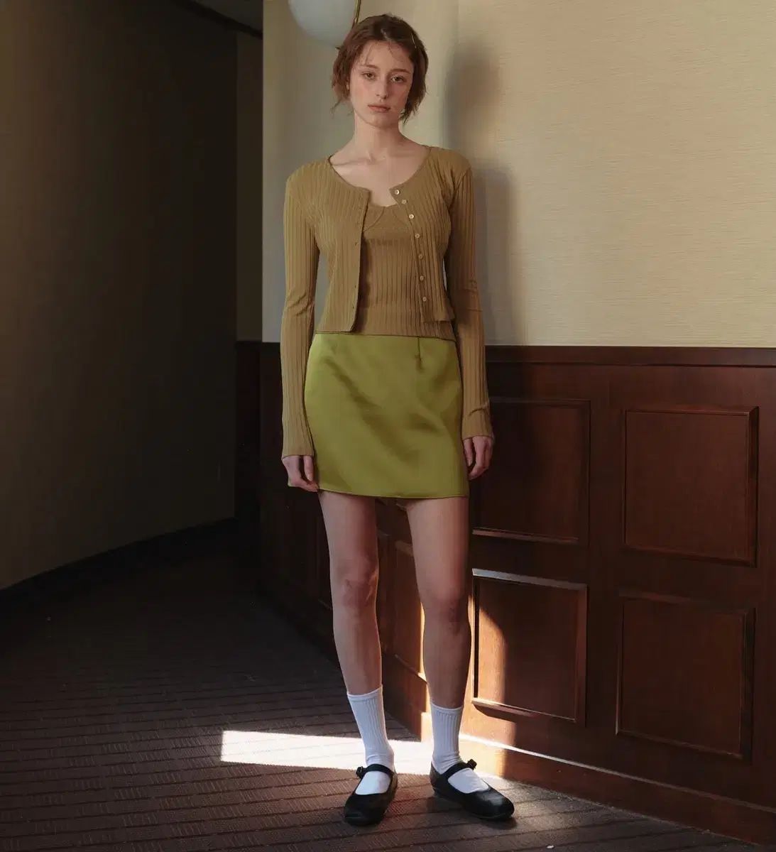 リボン빛 tulip cardigan sleeveless セット タグ付き