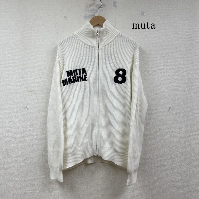 ムータ ROYAL FLASH 別注 Drivers KNIT ドライバーズ ニット ジップアップ メンズ XL ISItems 古着