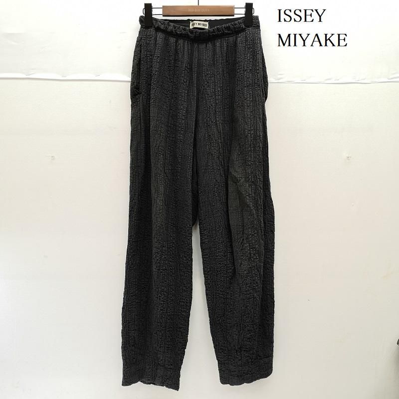 イッセイミヤケ リネン混 プリーツ イージー パンツ メンズ M ISItems