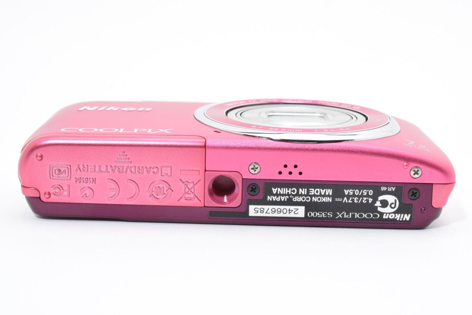 ☆外観極上品☆ Nikon ニコン CoolPix S3500 ストロベリーピンク