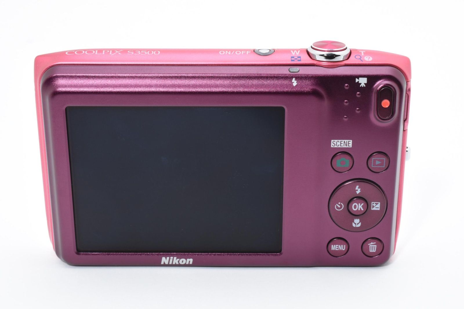 ☆外観極上品☆ Nikon ニコン CoolPix S3500 ストロベリーピンク
