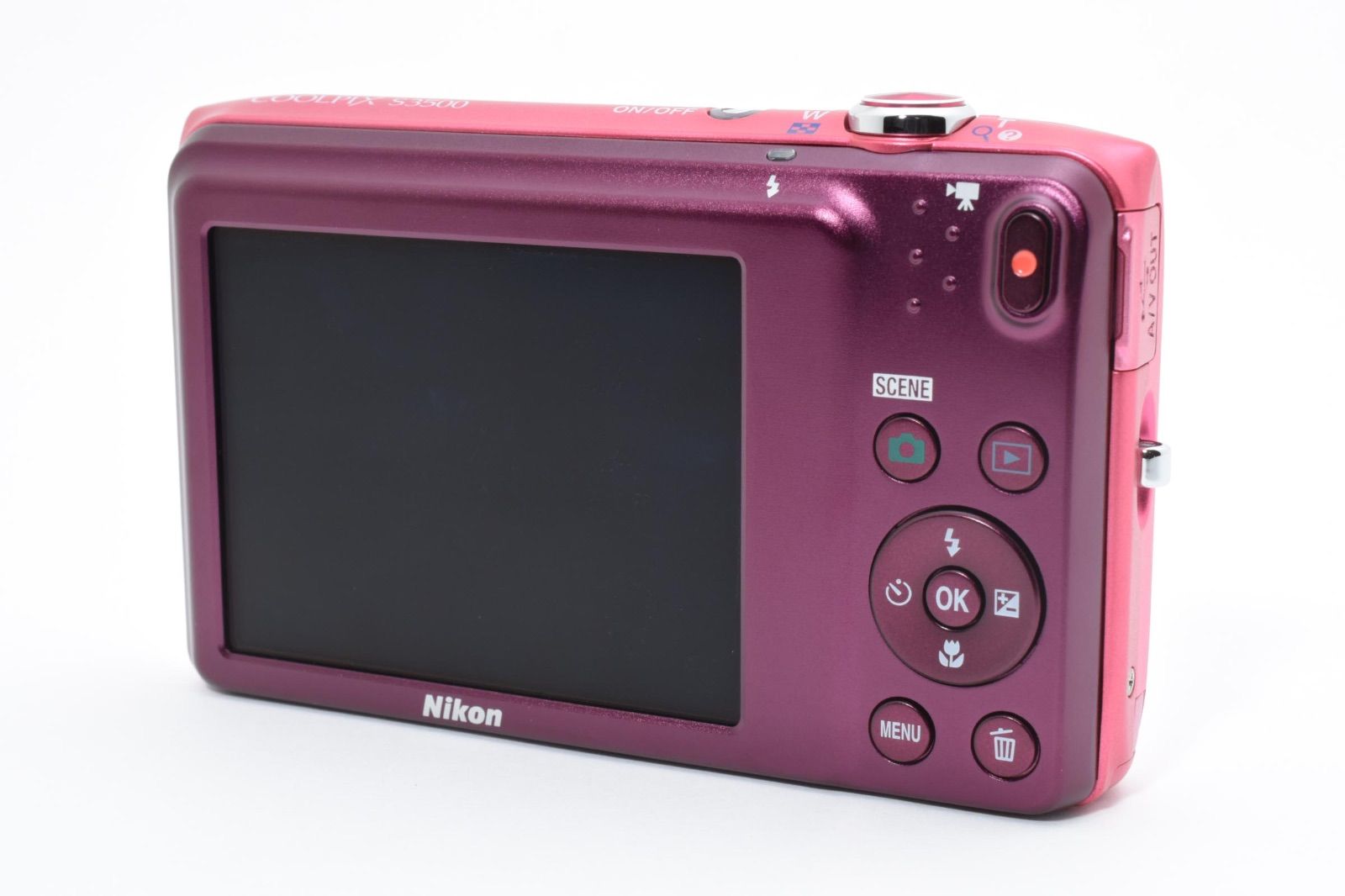 ☆外観極上品☆ Nikon ニコン CoolPix S3500 ストロベリーピンク