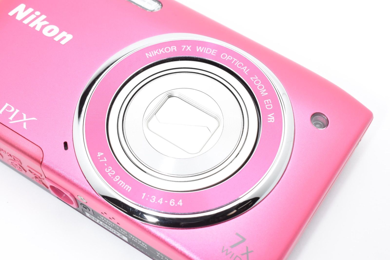 ☆外観極上品☆ Nikon ニコン CoolPix S3500 ストロベリーピンク
