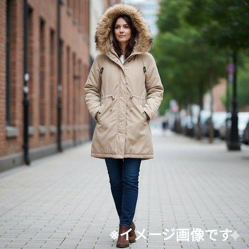 ブラックバイマウジー モッズコート 中綿 ボアライナー リアルファー