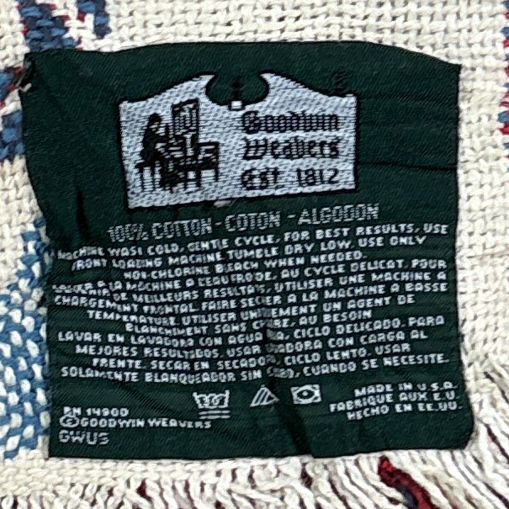 vintageラグ ブランケット マルチカバー タペストリー USA製 MADE IN