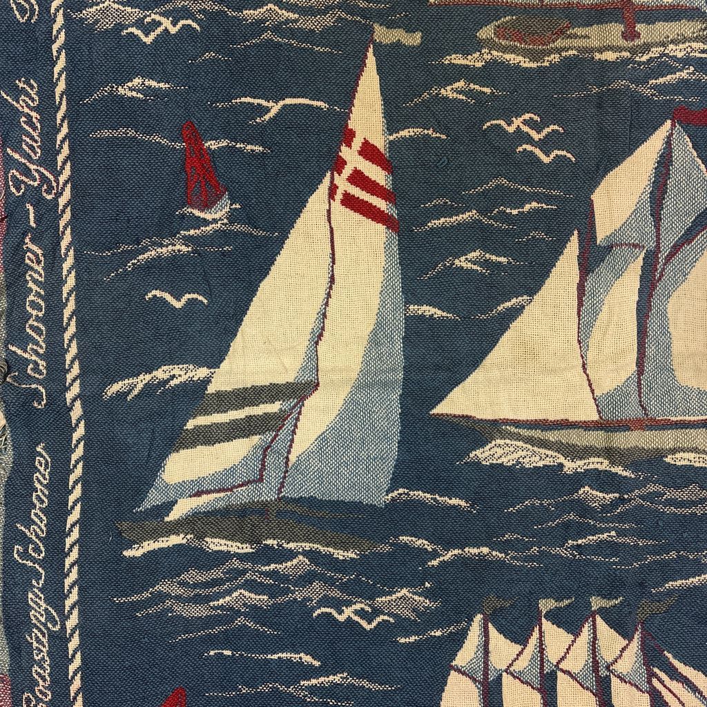 vintageラグ ブランケット マルチカバー タペストリー USA製 MADE IN