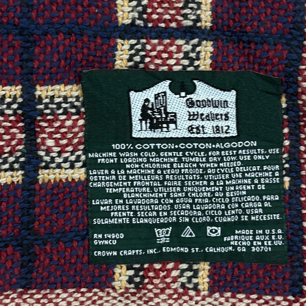 vintageラグ ブランケット マルチカバー タペストリー USA製 MADE IN