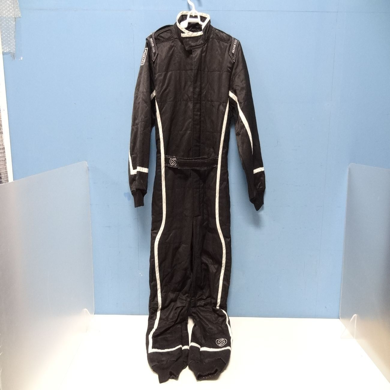 SPARCO スパルコ レーシングスーツ ブラック×グリーン CIK-FIA 2001|126 練習用