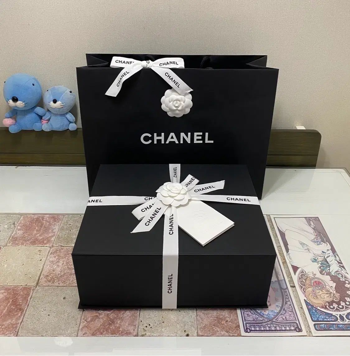 シャネル マグネット ボックス (33x26.5x12.5) + バインダー リフィル