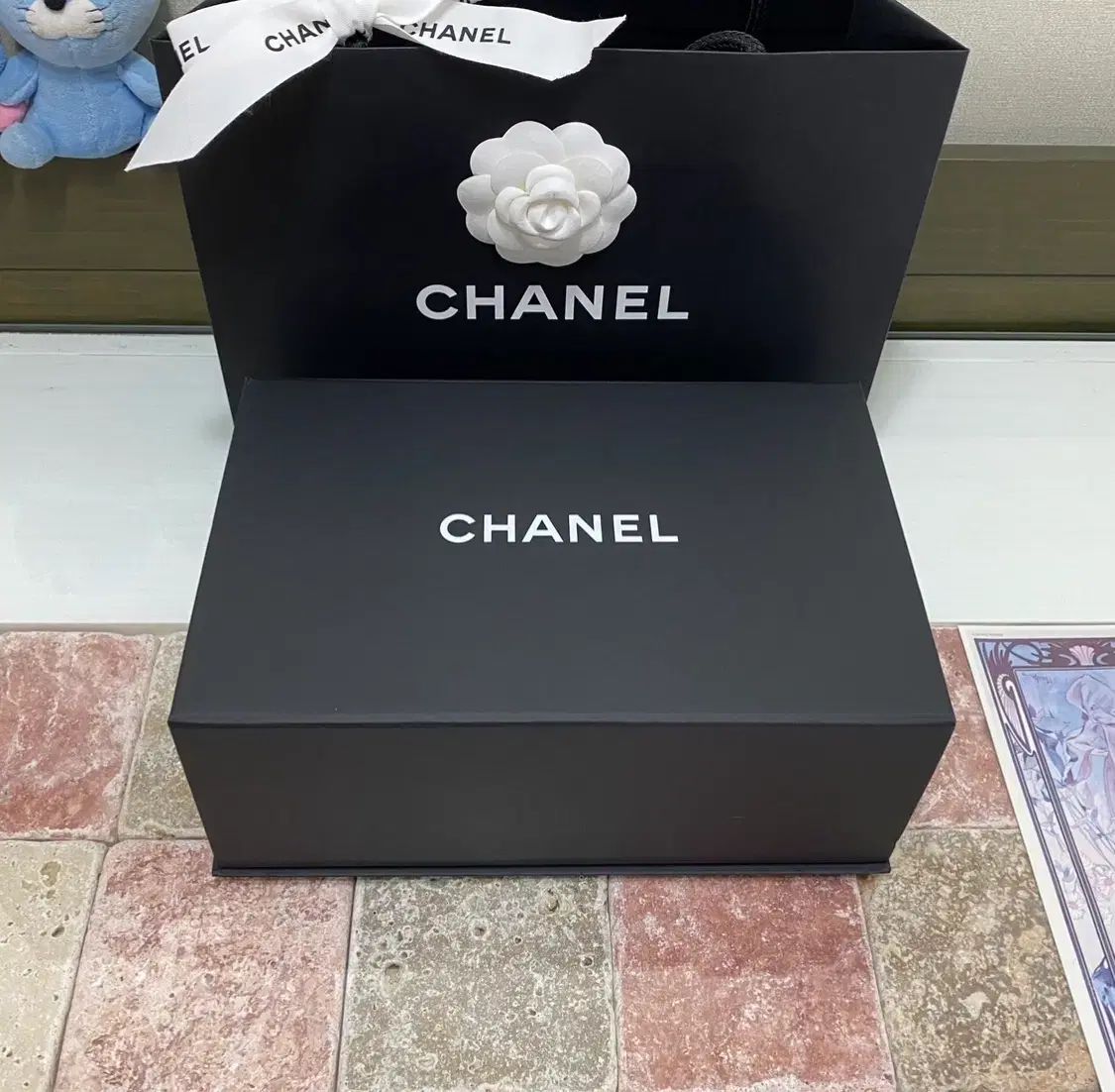 シャネル マグネットボックス 26 x 16 5 10 バインダー リフィル ブックレット リボン カメリア お買い物バッグ