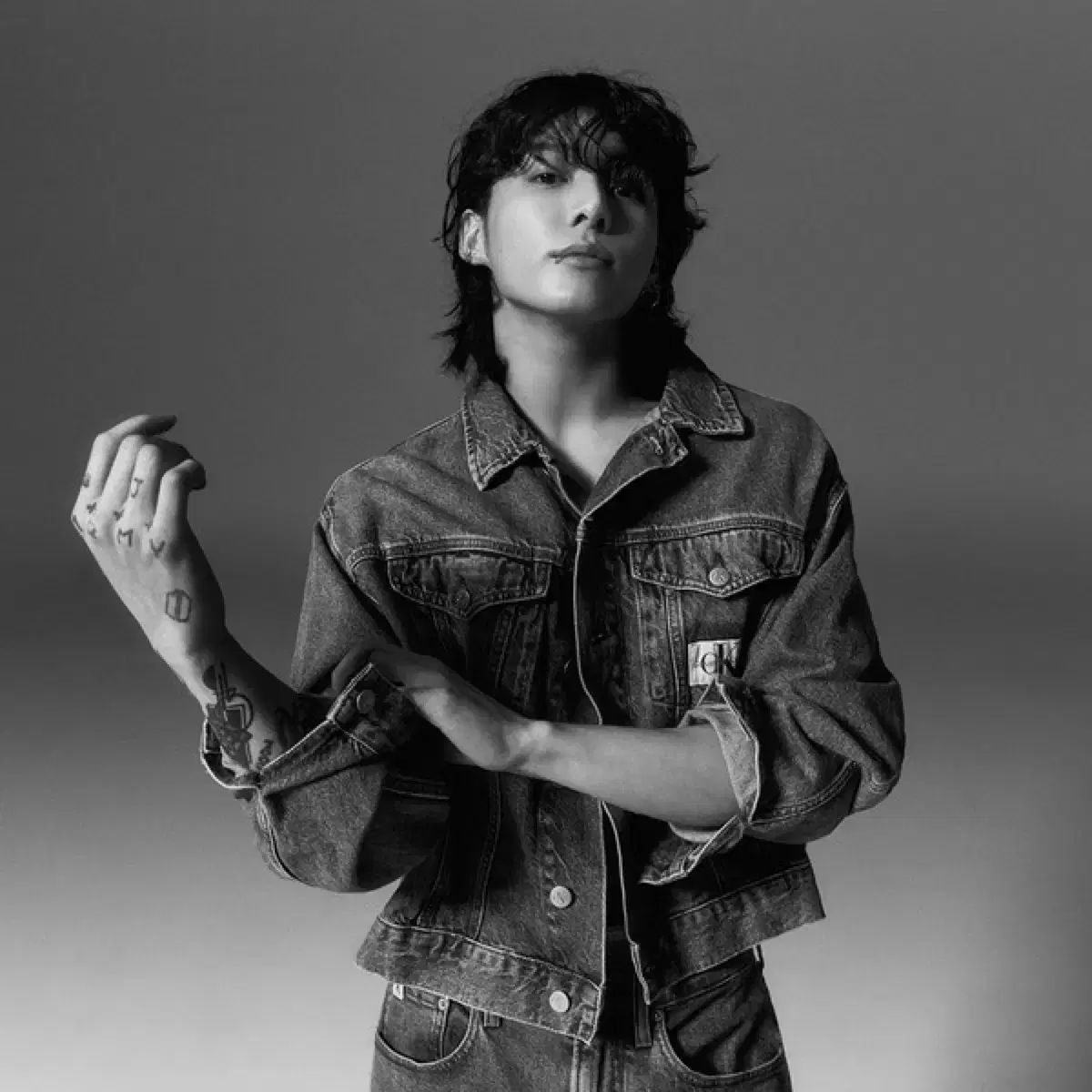 ジョングク着裝 Calvin Klein カルバン クライン デニムジャケット L サイズ