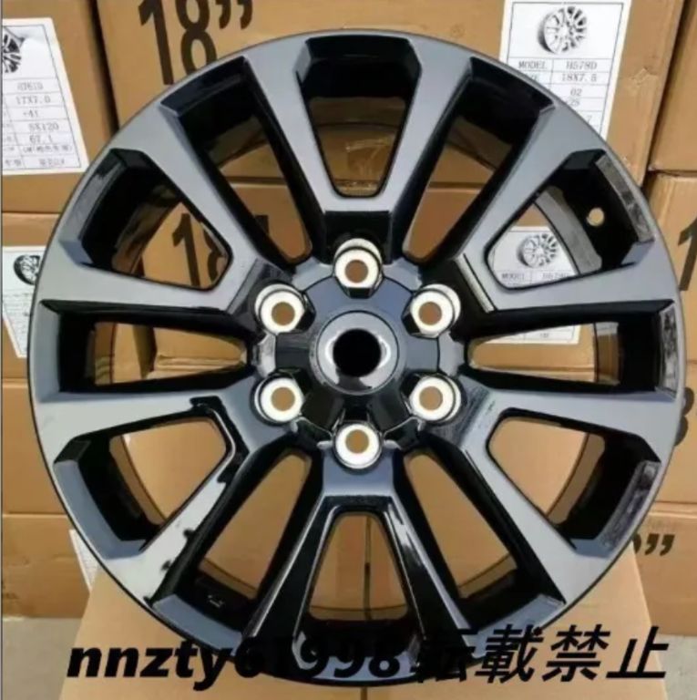 TOYOTA プラド 2700 | フォーチュナー対応 18インチ アルミホイール ブラック 4本セット