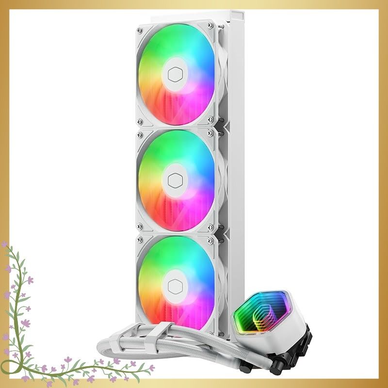 Cooler Master 360 Core II White mm 簡易水冷CPUクーラー ホワイト MLW-D 36 M-A 18 PA-RW FN 2432 1