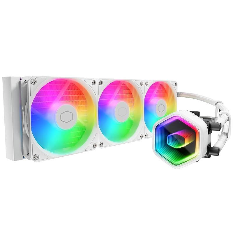 Cooler Master 360 Core II White mm 簡易水冷CPUクーラー ホワイト MLW-D 36 M-A 18 PA-RW FN 2432 1