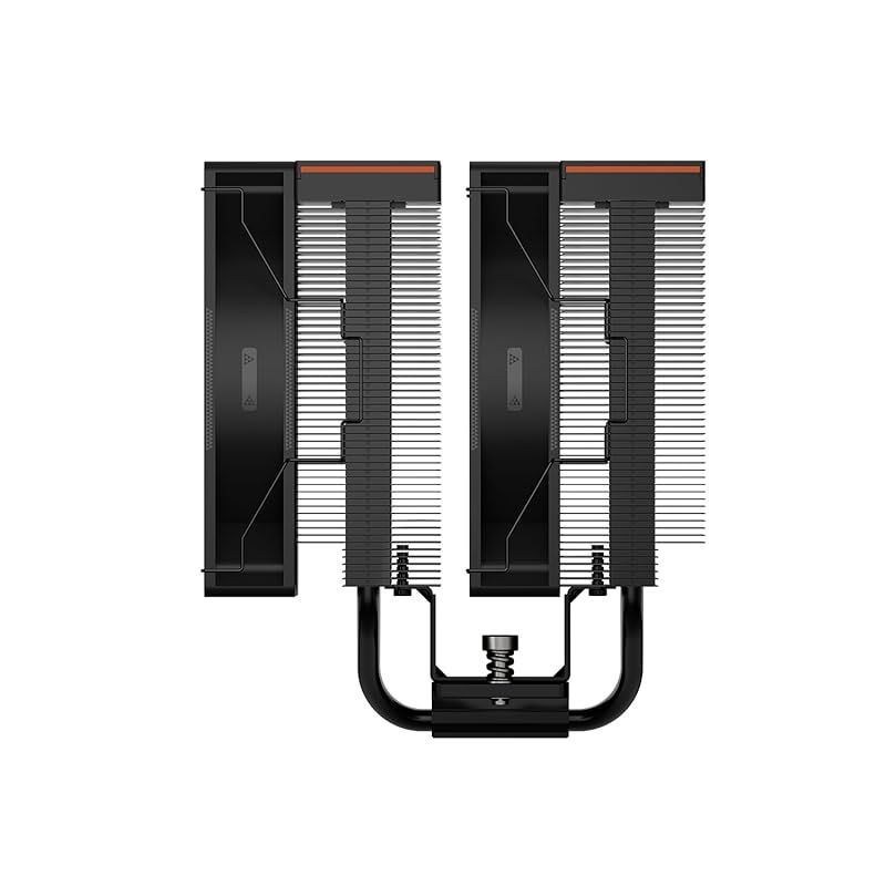 CPS RT 620 Pro デジタルBK CPUクーラー デジタル表示付き TDP 265 W 6本のヒートパイプ 2基の120 mm FDBファン搭載 AMD AM 4|AM 5 Intel LGA 115 X|1200|1700|1851対応 1