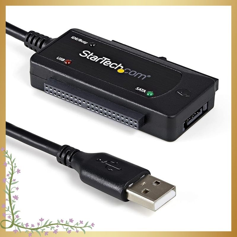 StarTech.com USB 2.0 - SATA/IDE変換ケーブル 2.5/3.5インチSSD/HDDに対応 USB2SATAIDE 1