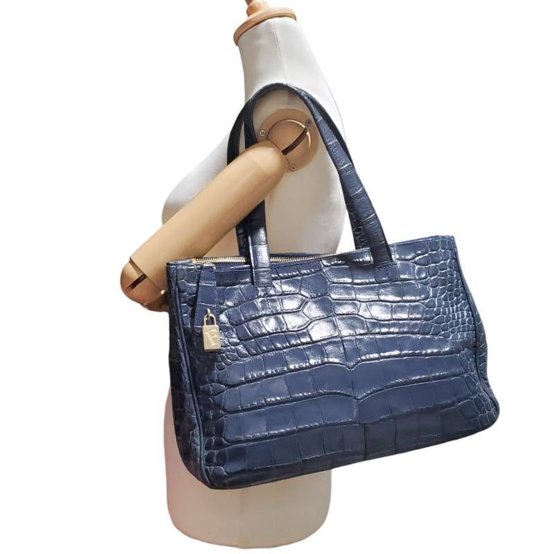 FURLA フルラ ショルダーバッグ トートバッグ 2way レザー 本革 クロコ 